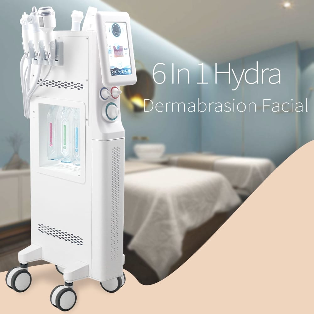 Hydra diamond microdermabrasion facial machine Ashe Super Bubble 6in1 for salon and clinic