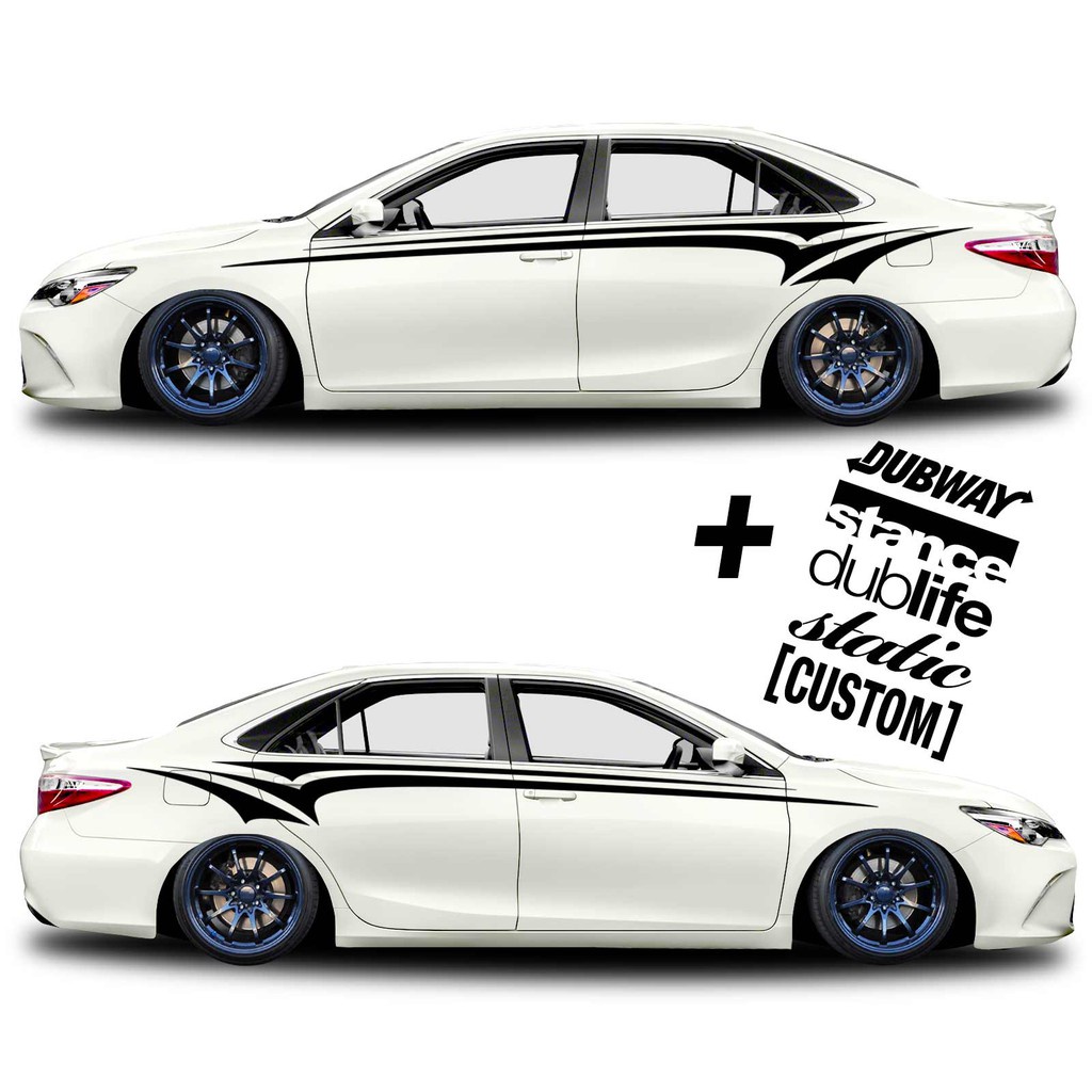 PROMO STICKER STIKER MOBIL SEDAN STIKER STRIPPE MINIMALIS CUTTING STIKER MOBIL SEDAN