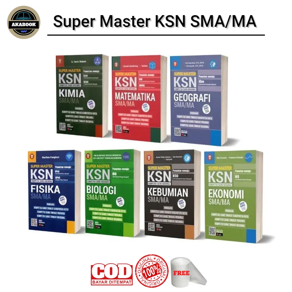 SUPER MASTER KSN MATEMATIKA KSN BIOLOGI KSN KIMIA KSN FISIKA KSN GEOGRAFI KSN EKONOMI KSN KEBUMIAN