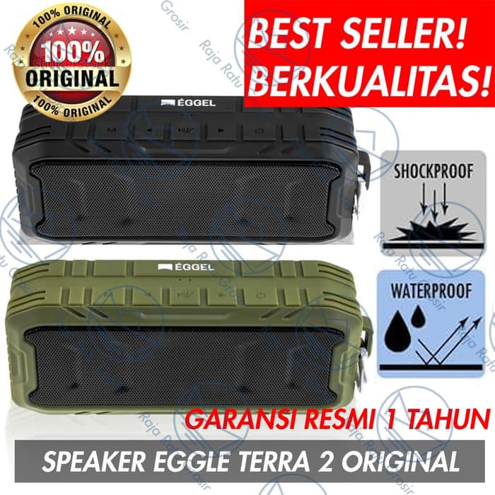 EGGEL TERRA 2 SPEAKER PORTABLE WIRELESS BLUETOOTH WATERPROOF OUTDOOR