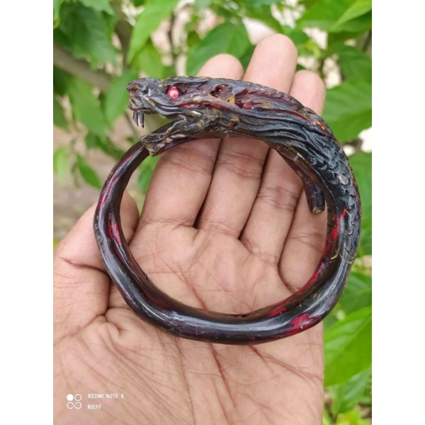 Akar Bahar merah gelang akar Bahar ukir naga galak