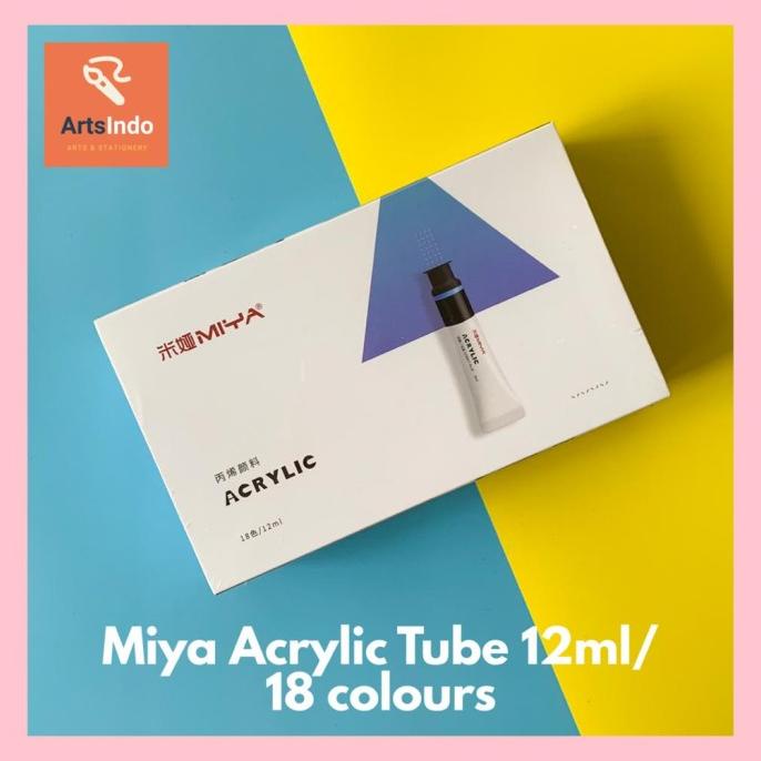 

TERMURAH cat acrylic akrilik Miya tube 18 color x 12 ml/CAT AKRILIK SET/CAT AKRILIK SET 24 WARNA/CAT AKRILIK PASTEL/CAT AIR/CAT AIR LUKIS SET/CAT AIR GIOTTO/KUAS LUKIS 1 SET/KUAS LUKIS KECIL/KUAS LUKIS LENGKAP/KANVAS LUKIS/KANVAS LUKIS SKETSA/KANVAS LUKIS