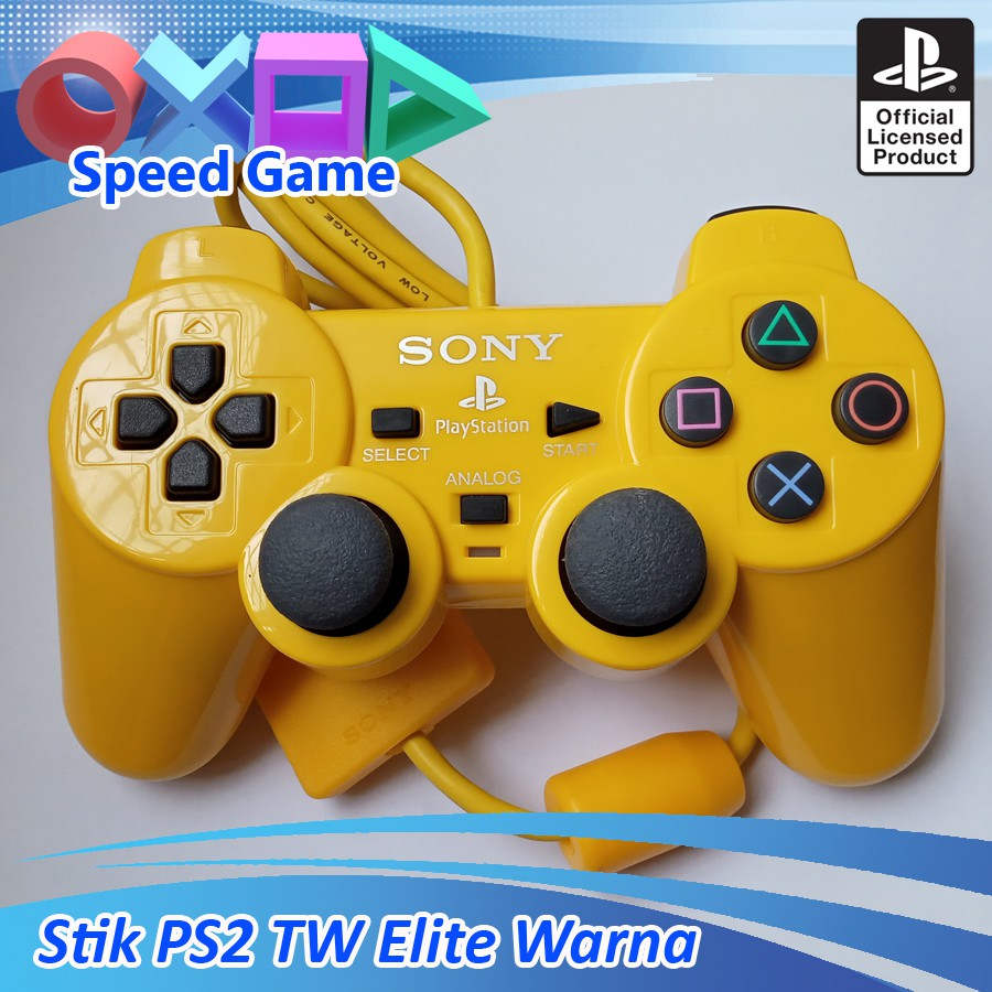 Stick stik PS2 PS 2 TW Hitam ELITE stik ps2 ps stik PlayStation/stik getar merek ELITE 02
