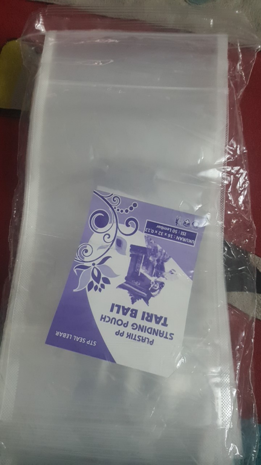 Plastik Pp Standing Pouch 16x32 Cm Klip Berdiri