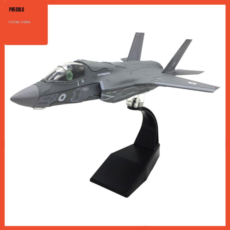 Miniatur Diecast Pesawat Tempur F-35B Skala 1 / 72 Bahan Alloy Untuk Dekorasi Rumah / Kantor