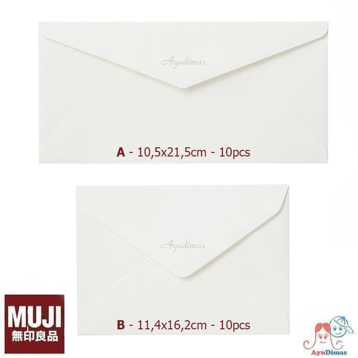 

MUJI Cotton Paper Envelope / Envelopes - Amplop