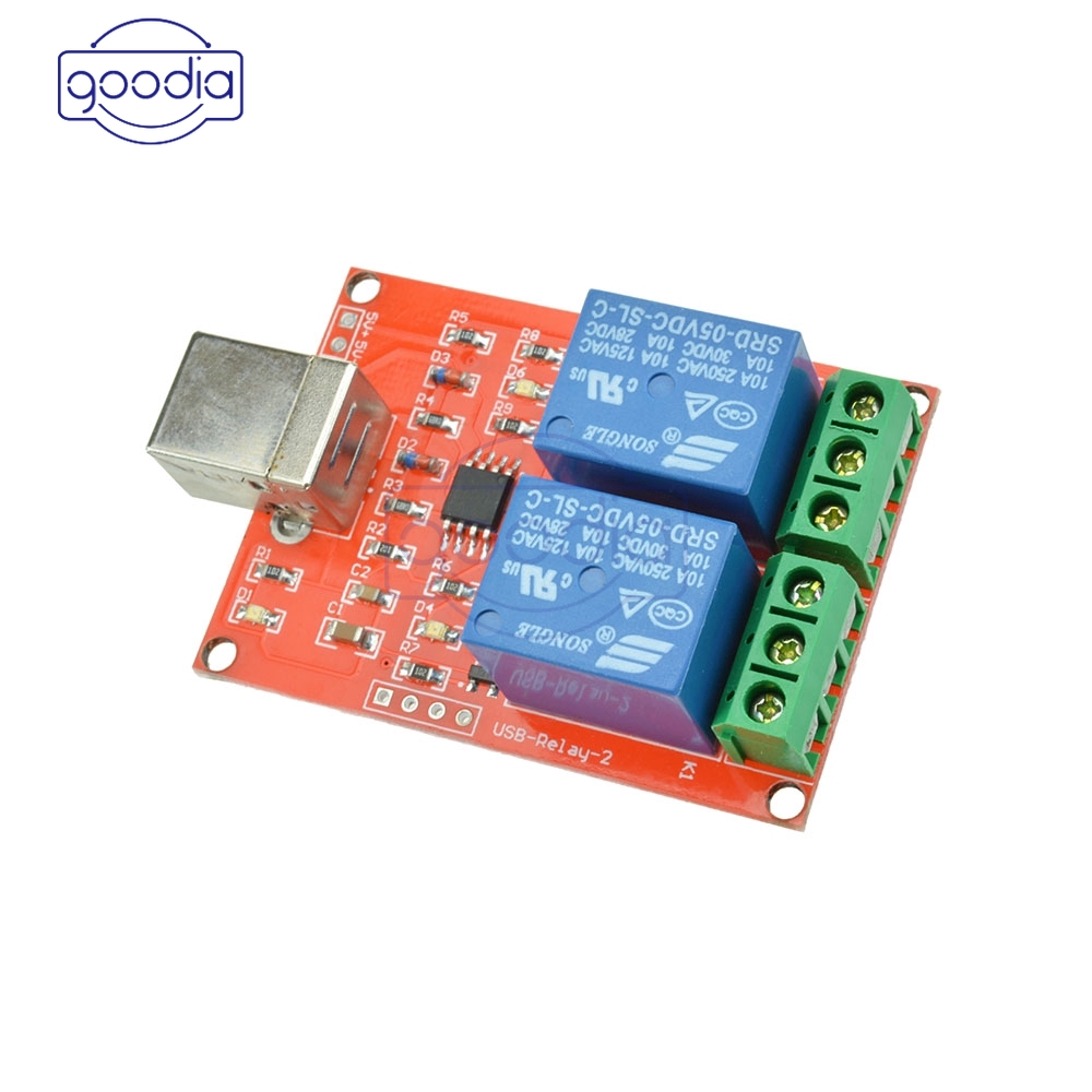 ✈【Fast/COD】✈Control 5V USB Relay 2 Channel Programmable untuk Smart Home
