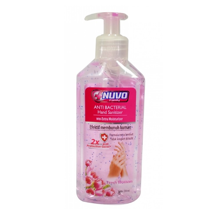 Nuvo Hand Sanitizer Merah Fresh Blossom Botol 250 ml