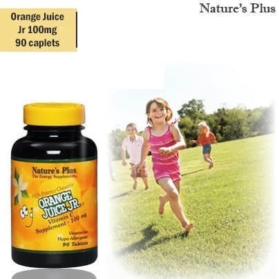 Natures Plus Orange Juice Jr Junior Vitamin C Anak 100mg 90