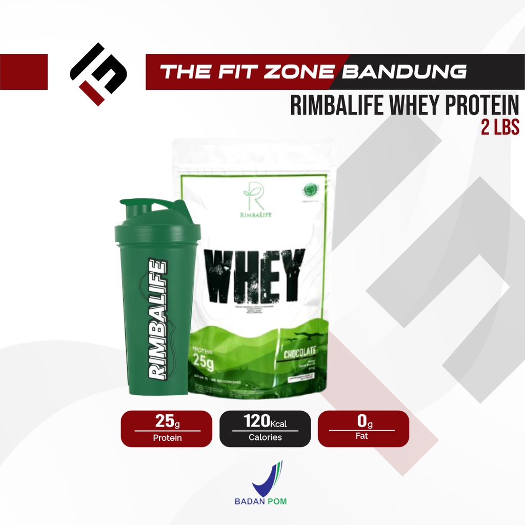 Rimbalife Whey Protein 2 Lbs BPOM Halal Rimba Life Whey Susu Protein