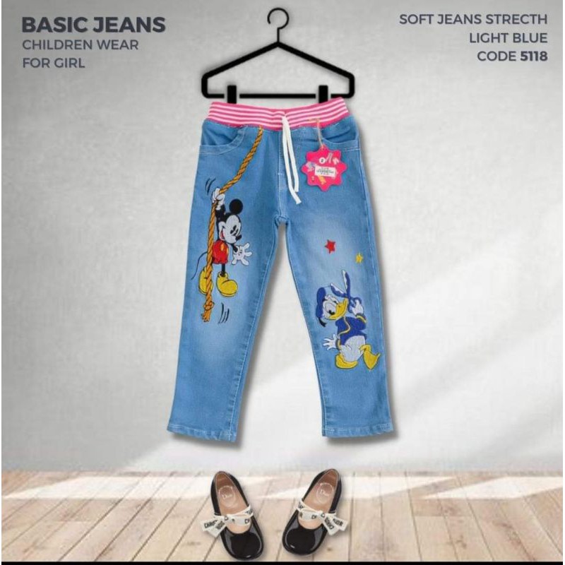 Celana Jeans Streatch Disney No.1-6(2-7th)