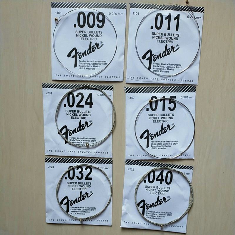 Senar gitar fender 1 set