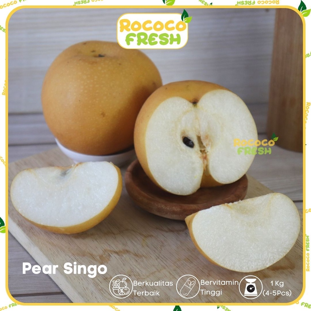 Jual Buah Pear Singo Rrc Segar 1kg Rococofresh Indonesiashopee Indonesia 