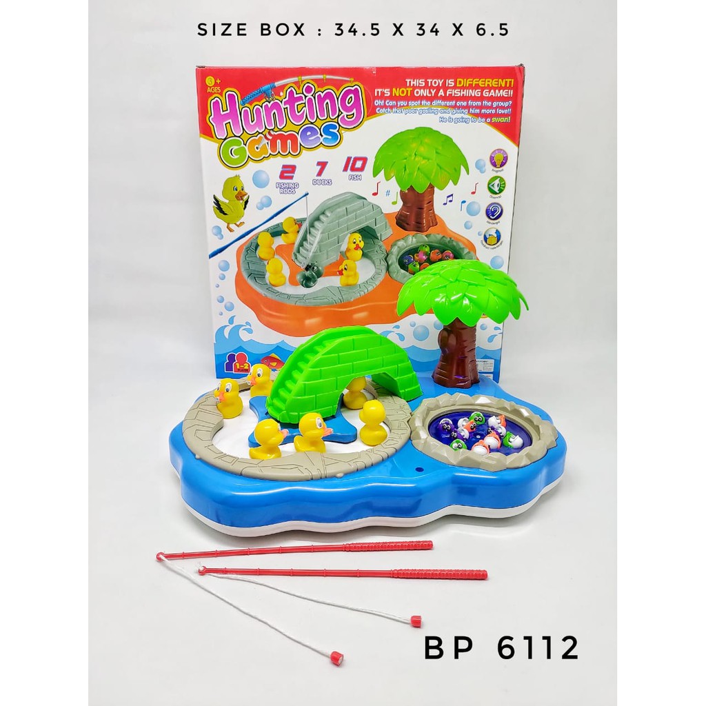 Mainan Edukatif / Edukasi Anak Mancing Fishing Game Duck Fish Ikan BP6112