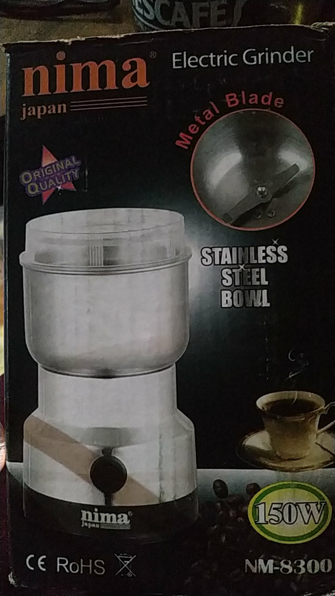 Alat Penggiling Biji Kopi Electric Coffee Grinder Penggiling Portable Gilingan Biji Kopi 150w