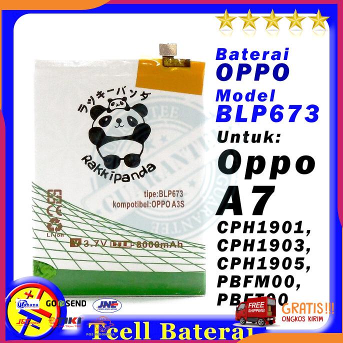 Acc Hp Baterai Oppo A7 Cph1901 Cph1903 Cph1905 Blp673 Rakkipanda Blp 673