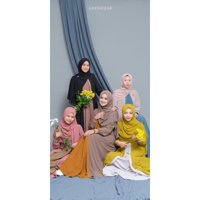 ready stok siap kirim zulaikha dress by aden hijab