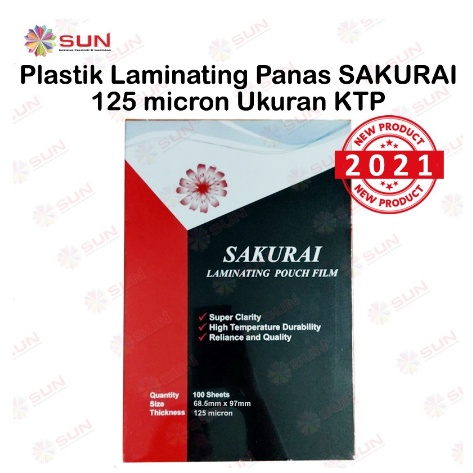 

Plastik Laminating Sakurai ukuran KTP