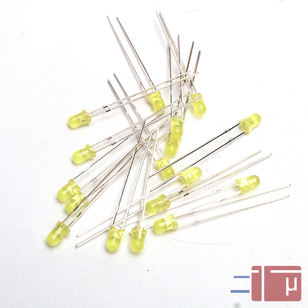 x10 Led 3mm Kuning Diffused Untuk Indikator