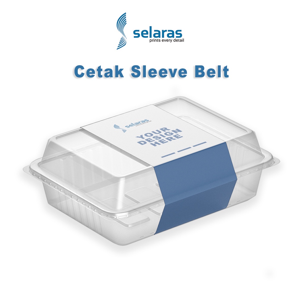 Jual Paper Belt Sleeve Makanan Box Cetak Custom Kemasan Produk Shopee Indonesia