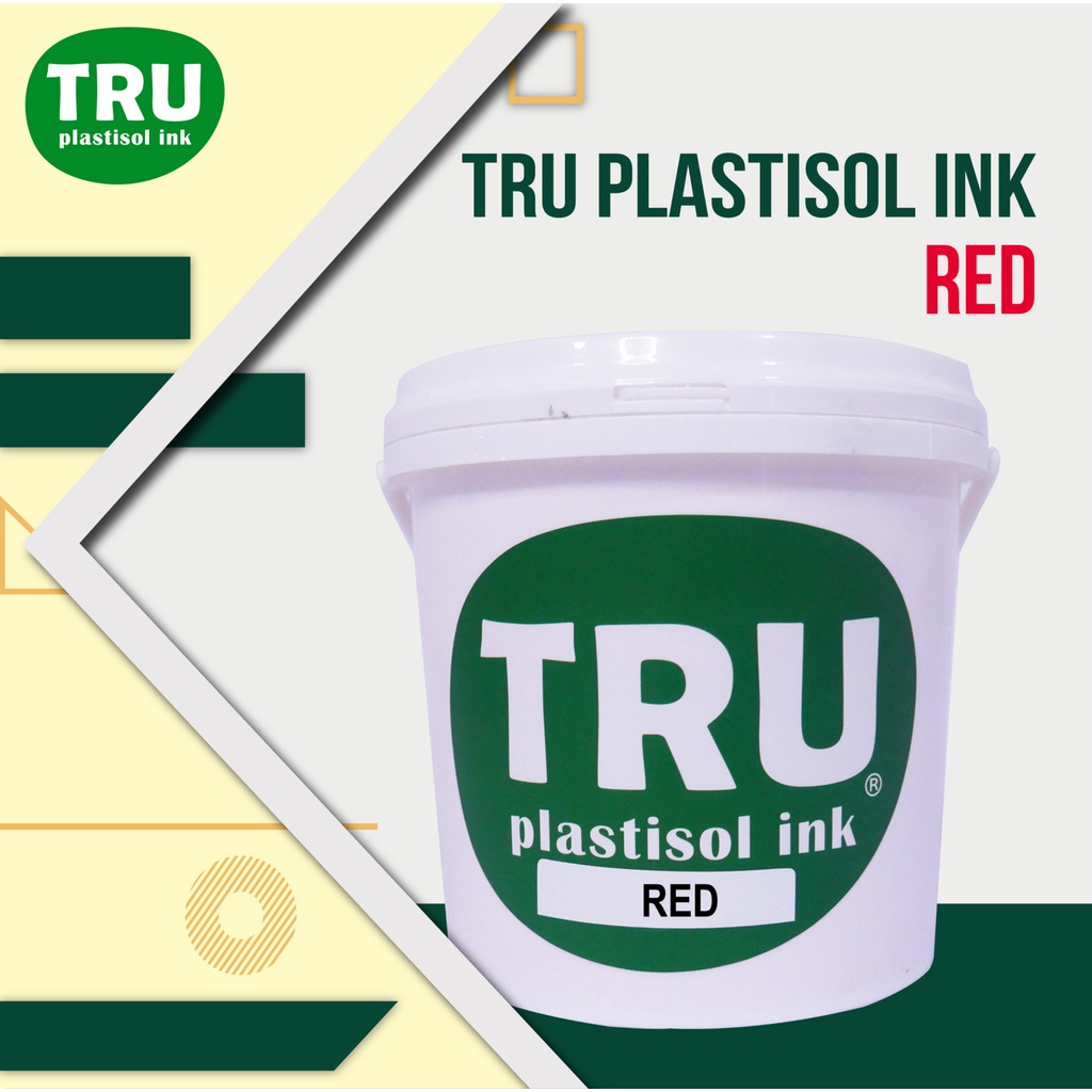 

TRUcolor Plastisol Red Tinta Sablon Distro Merah 1kg Asli Original