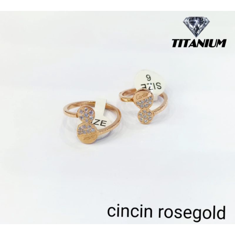 PROMO TERBARU CINCIN FASHION WANITA TITANIUM STAINLESS STEEL