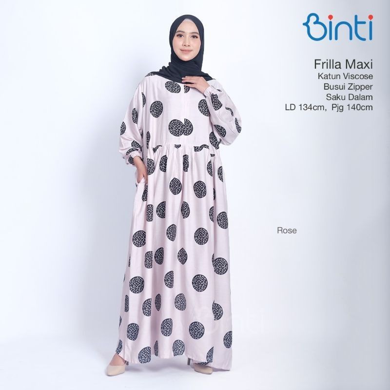 COD GAMIS POLAR FRILLA POLKA VALLENI JUMBO BIGSIZE murah RAYON ADEM ORI BINTI