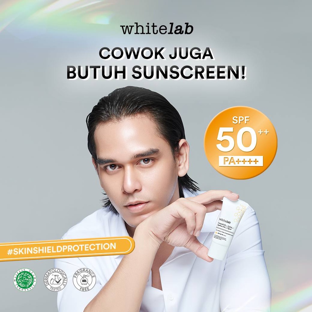 WHITELAB UV Shield Tank Sunscreen Sunblock Gel SPF 50 - Tabir Surya Pelindung Matahari Kulit Wajah