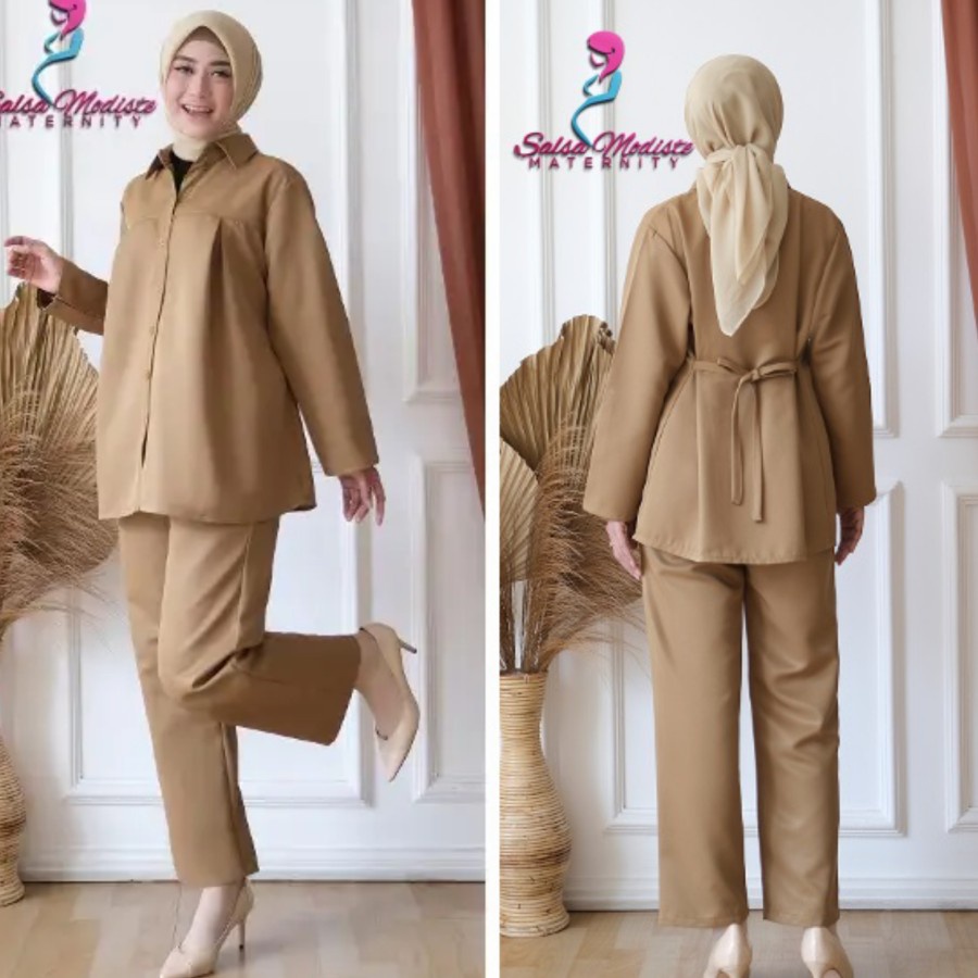 Setelan Baju Hamil Formal Pemda Standar Dan Jumbo SHS343