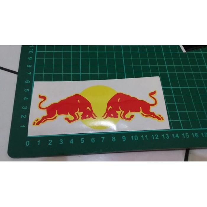 

sticker / stiker cutting red bull