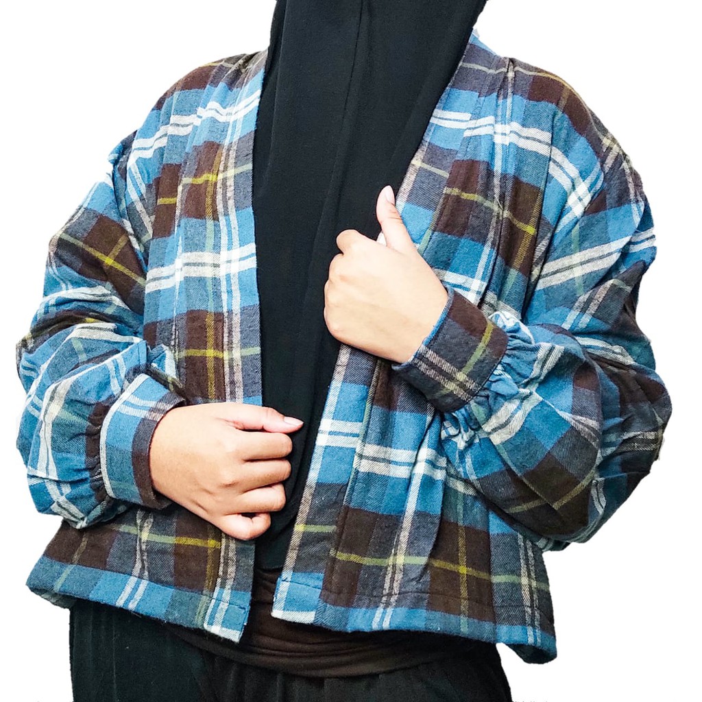 Outer Flannel Wanita