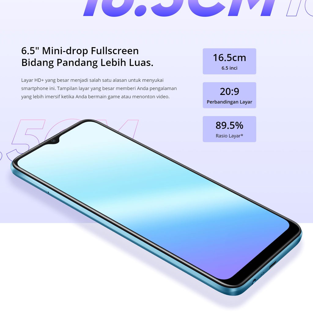 realme C21/C21Y 3/32 4/64 Garansi Resmi handphone realme hp realme c21 5000mAh 13MP AI Triple Camera-7
