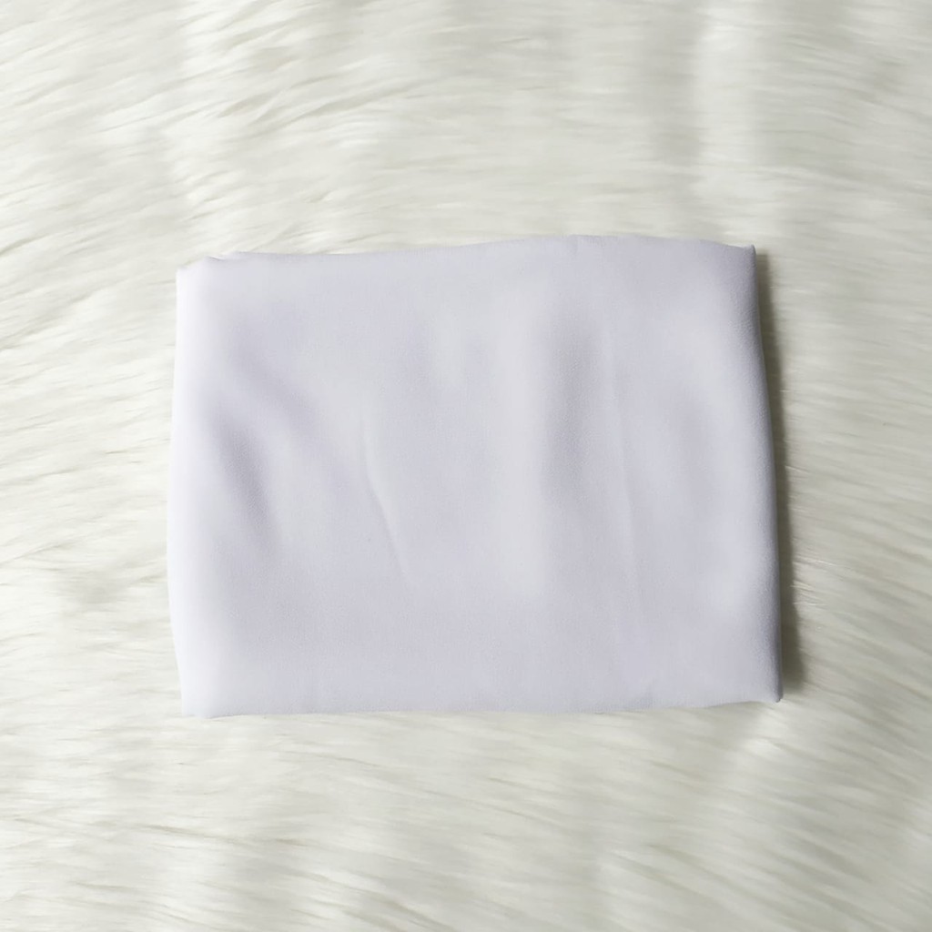 Bisa Cod Pasmina diamond 170x70cm / pashmina sabyan /pashmina diamond-White