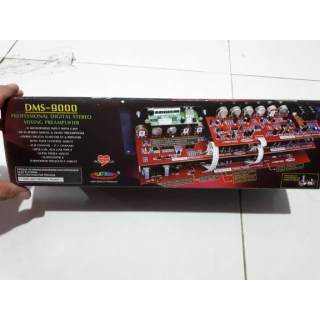 PROFESSIONAL DIGITAL STEREO MIXING PREAMPLIFIER DMS9000 DMS-9000 TONE