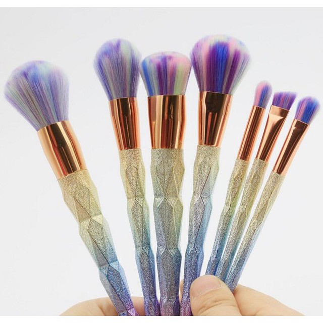 Unicorn Rainbow Makeup Brush 7 in 1