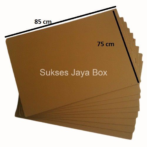 

KARDUS KARTON LEMBARAN 85x75 SINGLE WALLCORRUGATED SHEET POLOS BARU