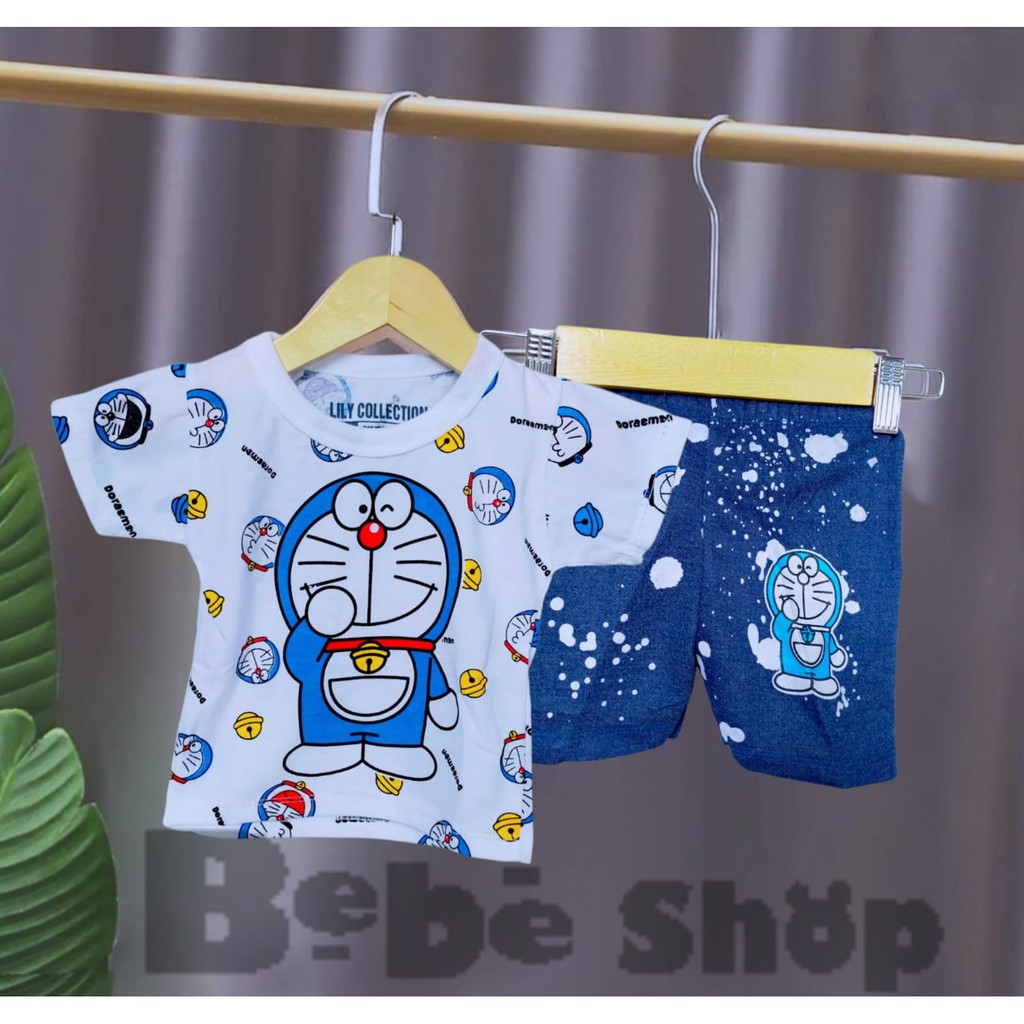 Setelan Baju Anak k Bayi termurah karakter Doraemon