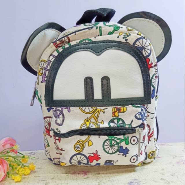Tas ransel import mini kanvas