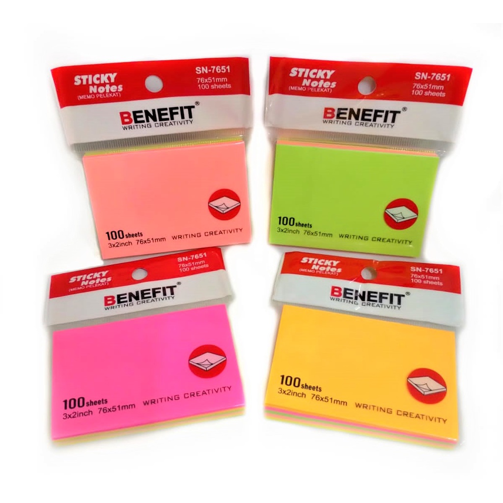 

STICKY NOTES MEMO TEMPEL MEMO WARNA 76X51 MEMOPAD NOTES MEMO TEMPEL