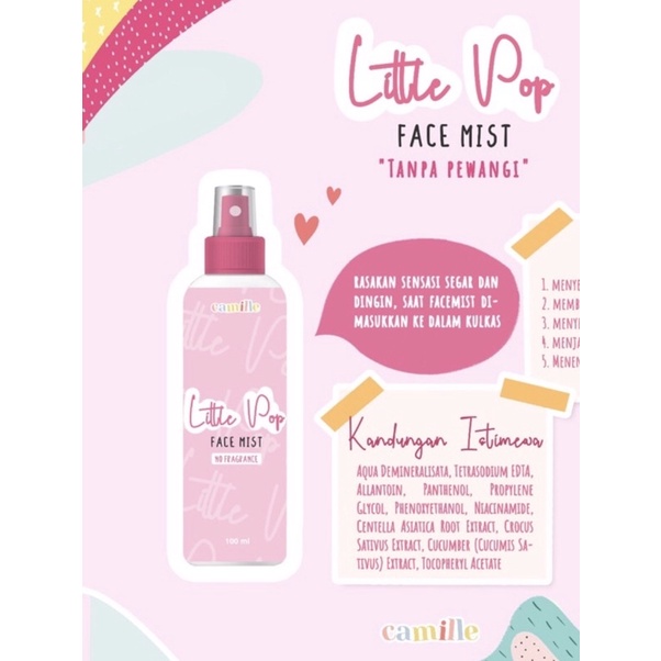 [FREE GIFT] Little Pop face mist by Camille / little pop facemist camille  / facemist camille origin