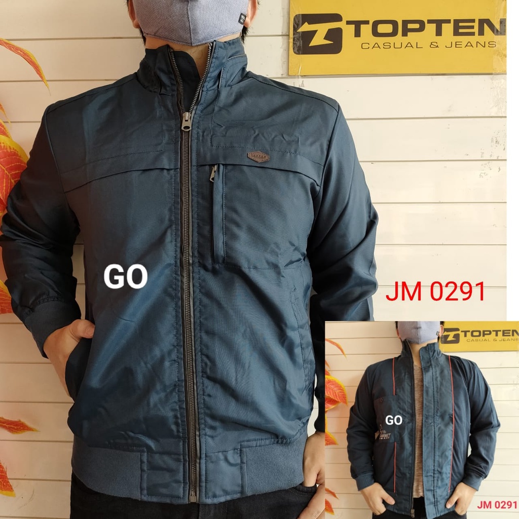 gof TA TOPTEN JAKET PARASUT Cowok Casual Jaket Pria Tebal Cowok Baru