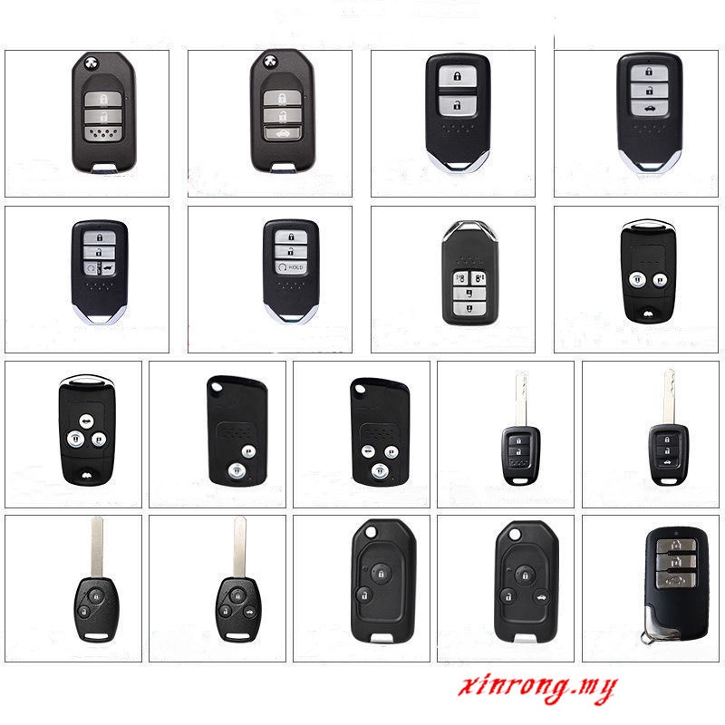 Casing Kunci Mobil Keyless Bahan Kulit Untuk Honda Hrv Jazz Brv Crv City Accord Civic