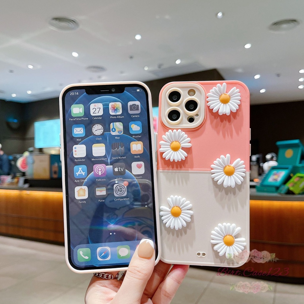 CASE FYP 2IN1 BUNGA DAISY 3D FOR ALL TYPE HANDPHONE OPPO VIVO SAMSUNG REALME XIAOMI INFINIX IPHONE BC6635