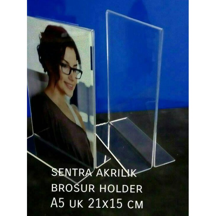 Acrylic Tentcard Nomor Meja Acrylic Papan Nama Tempat Brosur Uk A5 Shopee Indonesia