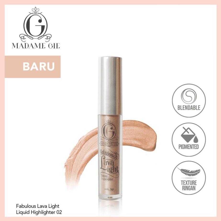 DOMMO - D8033 Madame Gie Fabulous Lava Light Liquid Highlighter - MakeUp Highlighter