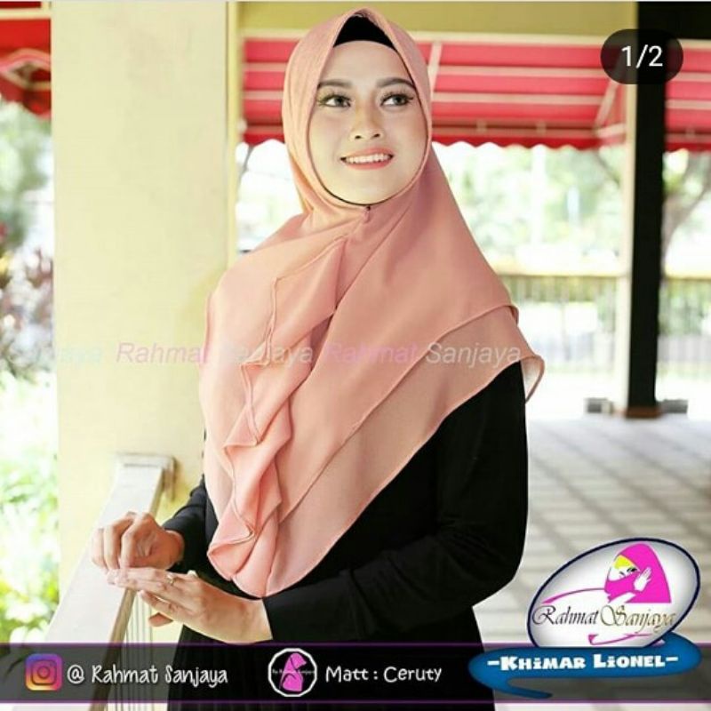 KIMAR LIONEL/HIJAB 2LYAR STANDAR RUNCING LIONEL/KERUDUNG 2LYAR STANDAR RUNCING LIONEL