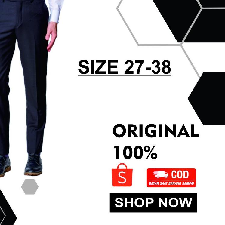 ✹ JAKMALL Celana Kantor Formal Kerja Bahan Dasar Pria Slimfit ❋