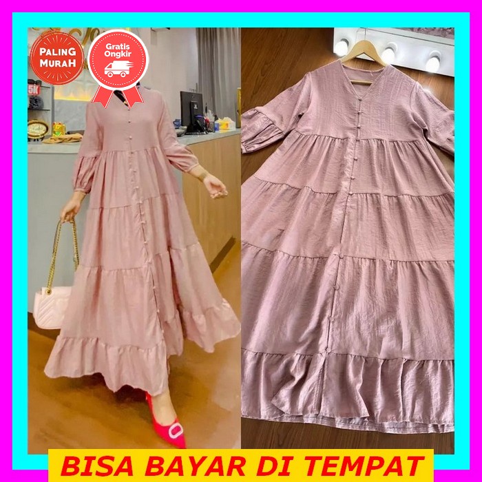 Baju Gamis Zamira Mix Bordir Gamis Jumbo Ukuran M,L,Xl,Xxl | Baju Kondangan Kekinian | Dress Muslim 