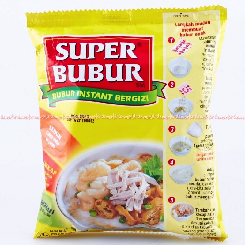 Super Bubur Instant Rasa Ayam Bubur Ayam Instan Praktis