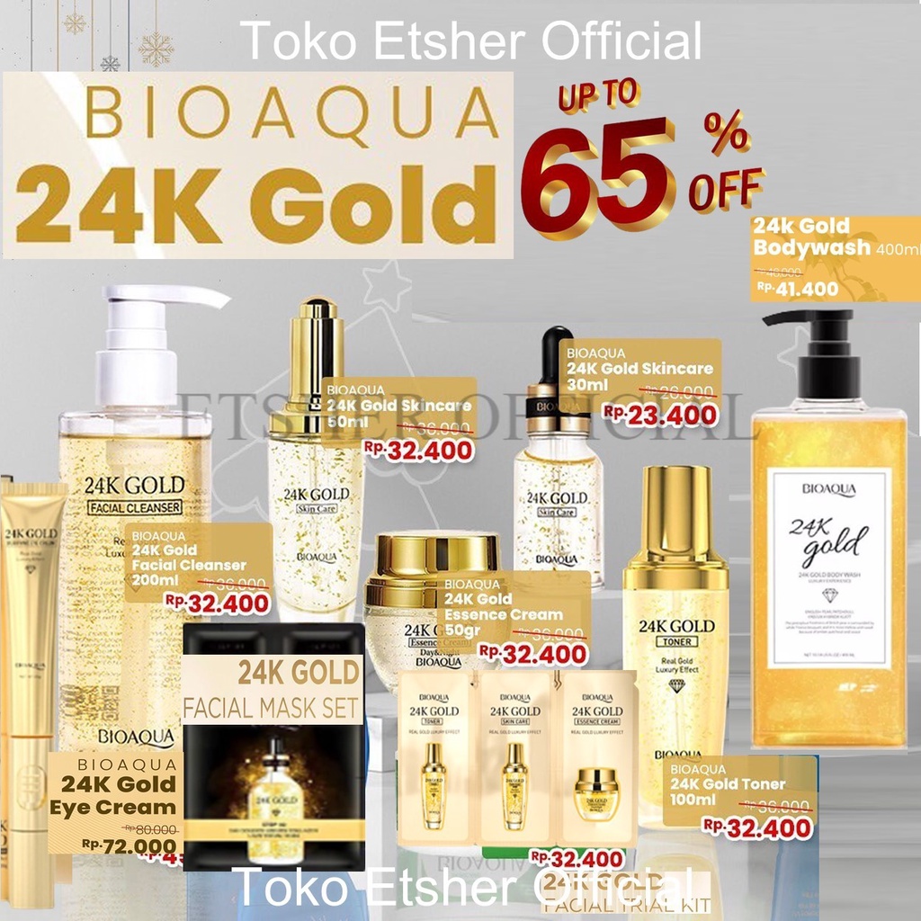 Bioaqua Skin Care Paket 24K Gold